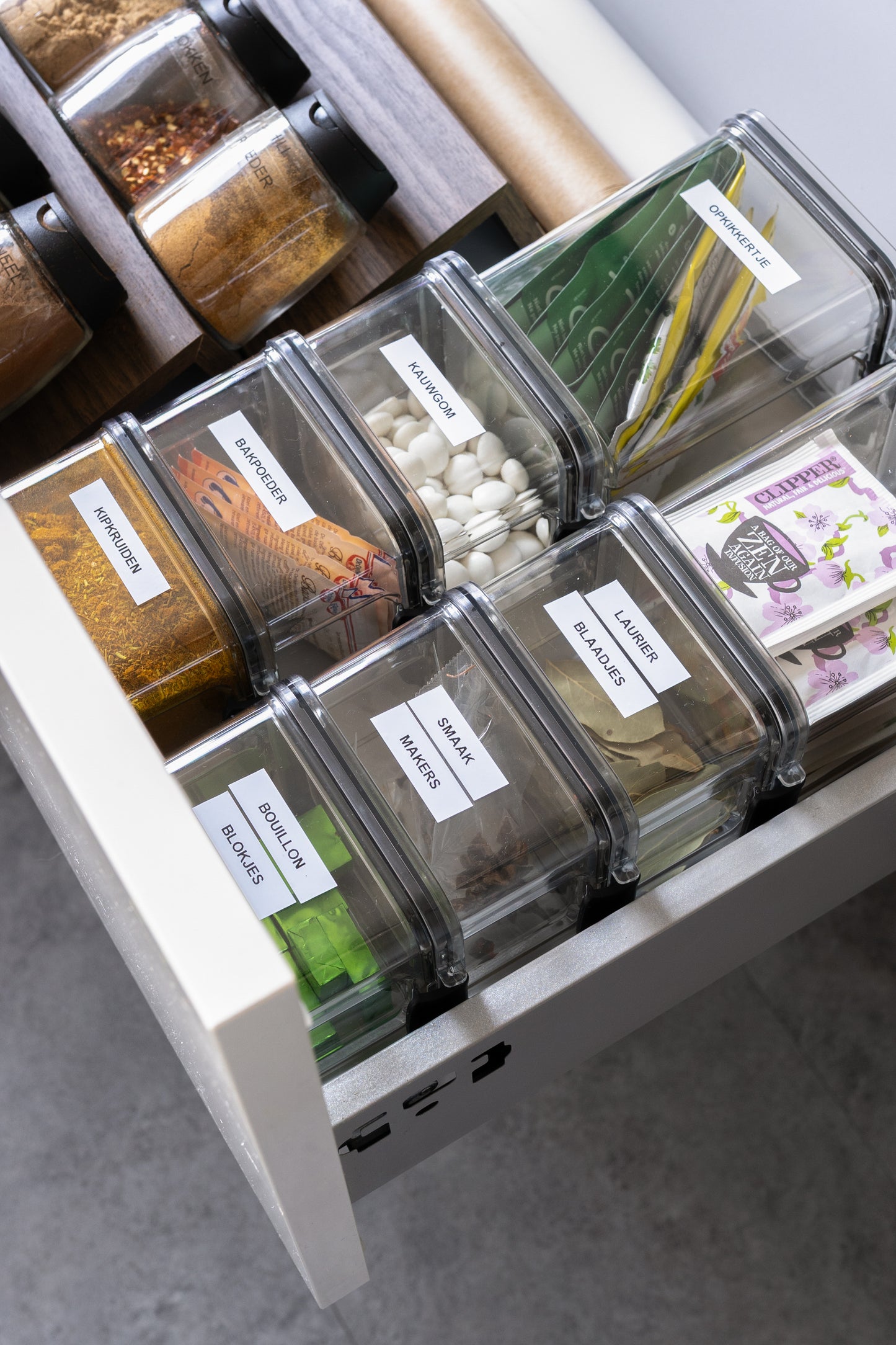 Voorraadpotten set van 5 – 460 ml – Luchtdichte bewaardozen – Vershoudbakjes – Voedselcontainers – Bewaarpotten – Kunststof – BPA-vrij – Stapelbaar – Transparant – Voor pasta, ontbijtgranen, rijst, snoep, suiker