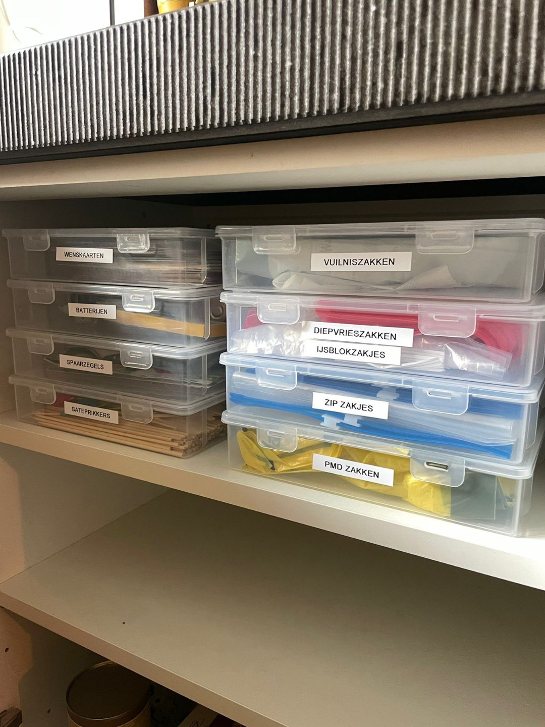 Set van 3 transparante opbergboxen (A5-formaat) – Organizer voor papier, knutselspullen en administratie