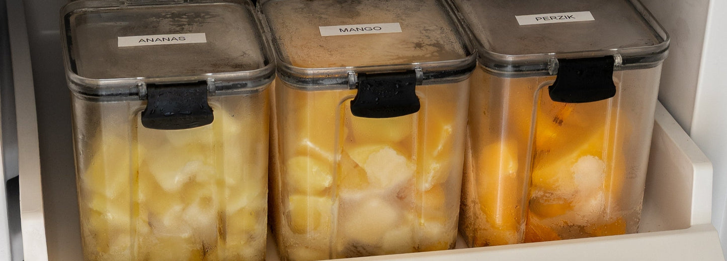 Voorraadpotten set van 5 – 950 ml – Luchtdichte bewaardozen – Vershoudbakjes – Voedselcontainers – Bewaarpotten – Kunststof – BPA-vrij – Stapelbaar – Transparant – Voor pasta, ontbijtgranen, rijst, snoep, suiker